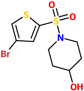 (image for) MC003237 1-[(4-Bromo-2-thienyl)sulfonyl]piperidin-4-ol